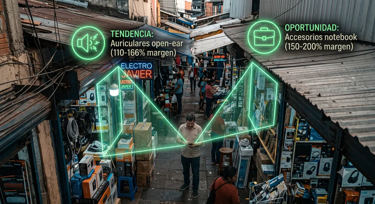 Relevamiento visual de mercado con señales de tendencia, pricing y oportunidades comerciales marcadas por FARO