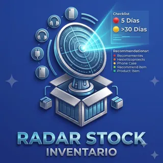 Logo de RADAR STOCK, predictor de inventario inteligente
